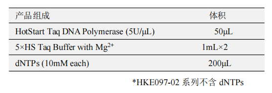 HotStart Taq DNA Polymerase(B)(with dNTP) 產(chǎn)品包裝（A包裝）